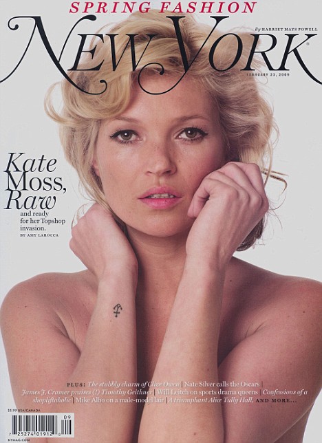 kate moss, anchor, raw, tattoo